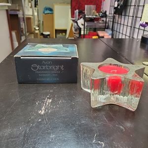 Vintage Avon starlight candle red